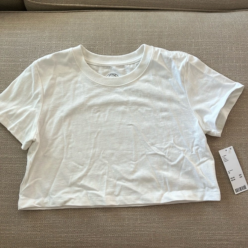 White crop top